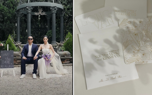 Hé lộ thiệp cưới của Hoa hậu Khánh Vân với nhiếp ảnh gia hơn 17 tuổi