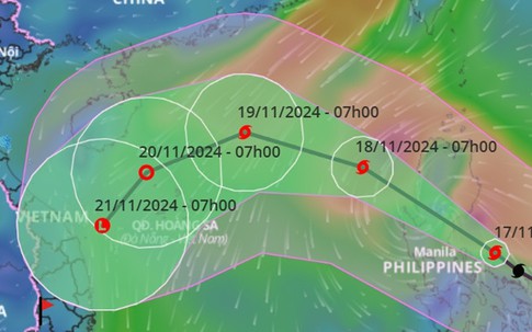 Siêu bão Man-yi có thể vào Biển Đông ngày 18/11, giảm liền 4 cấp