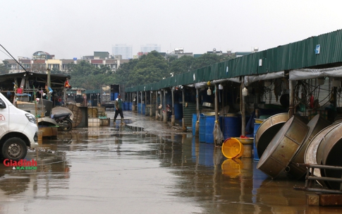 Hà Nội: Khu chợ rộng hàng ngàn m2 hoạt động trái phép trên đất công trình thủy lợi ở Hà Đông