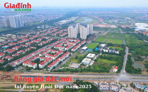 Bảng giá đất mới tại huyện Hoài Đức năm 2025
