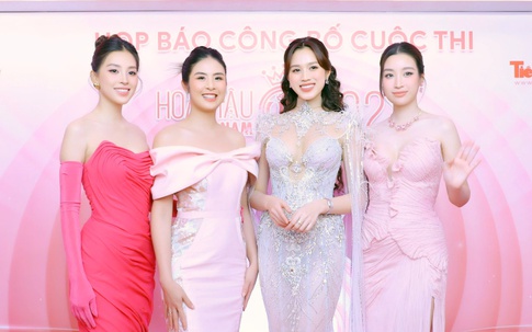 Dàn hoa hậu khoe sắc trong buổi họp báo khởi động cuộc thi Hoa hậu Việt Nam 2024