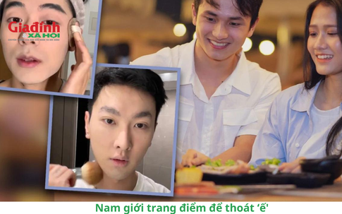 Nam giới Trung Quốc trang điểm để dễ tìm người yêu