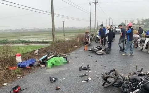 Tai nạn liên hoàn ở Thái Bình khiến 5 người thương vong