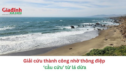 Giải cứu thành công nhờ thông điệp ‘cầu cứu’ từ lá dừa