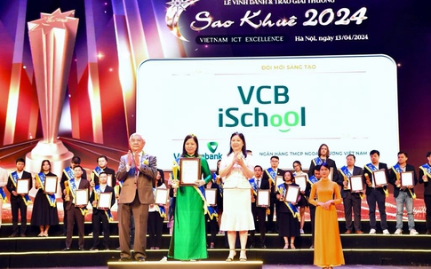 Ba giải pháp số của Vietcombank nhận giải thưởng Sao Khuê 2024