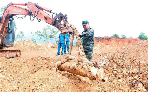 Hủy nổ thành công quả bom nặng 340kg còn nguyên kíp nổ