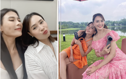 Hình ảnh Thúy Diễm, Hồng Diễm cực đáng yêu sau hậu trường 'Trạm cứu hộ trái tim' 