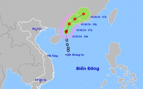 Bão số 1 giật cấp 10, đang hướng về phía Quảng Đông (Trung Quốc)