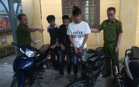Nhóm thanh niên gây ra loạt vụ trộm xe lúc đêm vắng