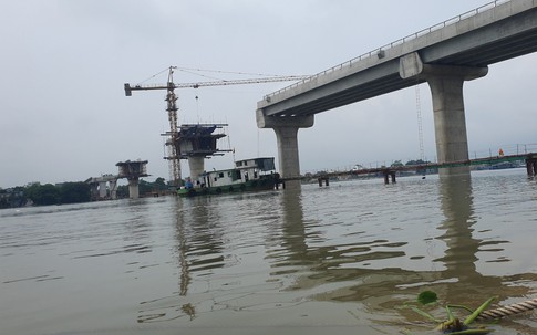 Hình hài mới nhất cây cầu vượt sông lớn ở Nam Định sắp thay thế phà Đống Cao