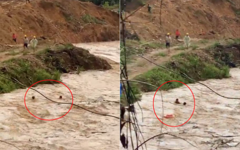 Video: Thót tim cảnh công an cứu người đàn ông giữa dòng lũ quét nguy hiểm