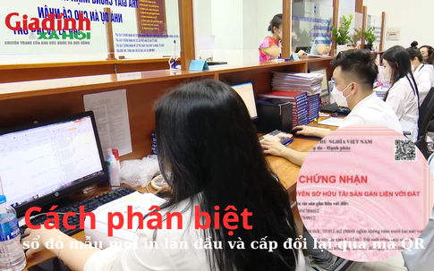 Cách phân biệt sổ đỏ mẫu mới in lần đầu và cấp đổi lại qua mã QR