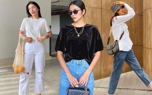 Mỹ nhân Việt có 10 cách diện quần jeans ống đứng đơn giản mà đẹp