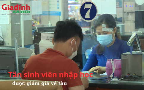 Tân sinh viên nhập học được giảm giá vé tàu