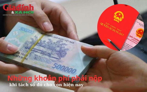 Những khoản phí phải nộp khi tách sổ đỏ cho con hiện nay