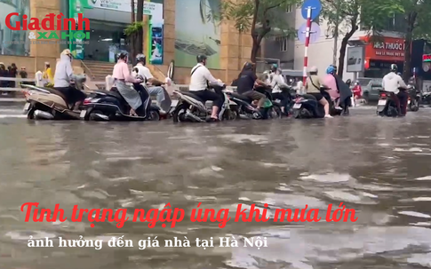 Tình trạng ngập úng khi mưa lớn cũng là một trong những tiêu chí mới xác định giá đất tại Hà Nội