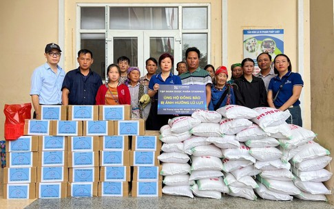 Tập đoàn Dược phẩm STARMED chung tay sẻ chia cùng đồng bào bão lũ