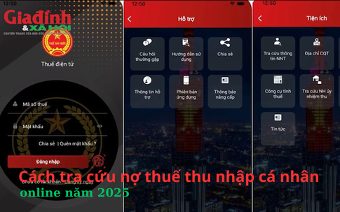 Cách tra cứu nợ thuế thu nhập cá nhân online năm 2025