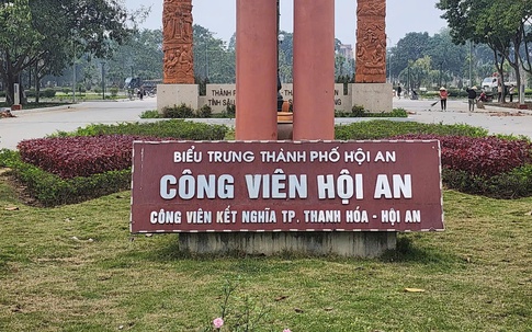 Thanh Hóa: Công viên Hội An chuẩn bị khoác lên mình chiếc áo mới