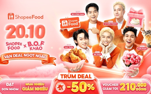 20/10 này, phái đẹp chỉ cần 'chill', còn lại đã có ShopeeFood chiều