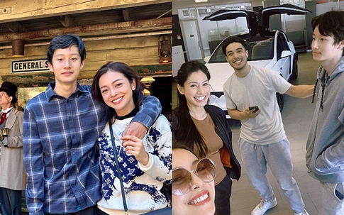 Con trai cả Jennifer Phạm được mẹ tặng ô tô để đi học