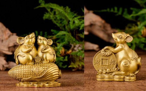 Cách bài trí, đặt tượng chuột phong thuỷ đúng 'huyệt' đón tài lộc