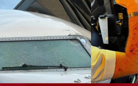 'Mảnh vỡ vũ trụ' đâm vào buồng lái máy bay ở độ cao 11.000m