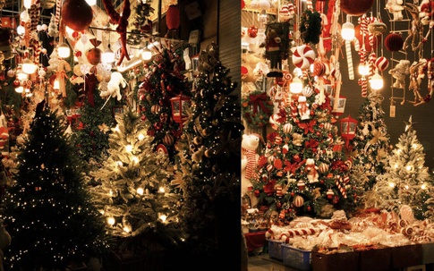 Phố Hàng Mã rực rỡ sắc màu đón Giáng Sinh 2025