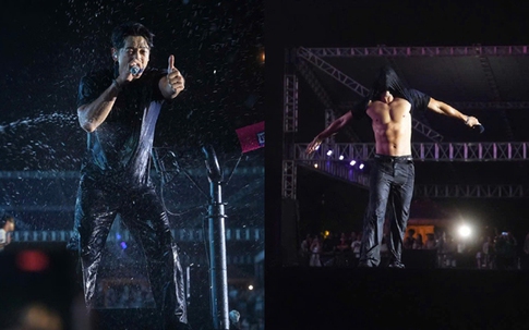 Bi Rain cởi áo khoe cơ bụng khiến khán giả bùng nổ