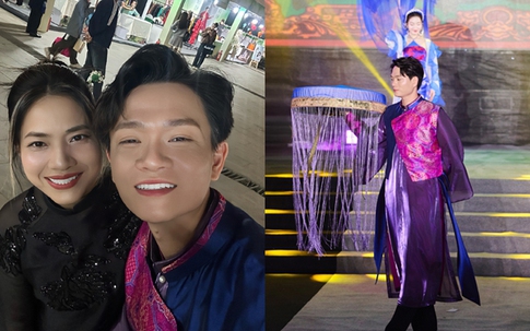 'Cha đẻ' ca khúc 'Bắc Bling' do Hòa Minzy thể hiện run khi biểu diễn áo dài của NTK Quyên Nguyễn