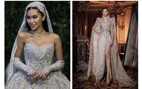 Hai chiếc đầm đắt đỏ nhất trong đám cưới của con gái tỷ phú - CEO tập đoàn Liên Thái Bình Dương
