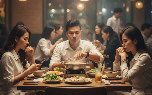 Tôi nghỉ chơi với những người bạn lần nào đi ăn cũng đến muộn cả tiếng