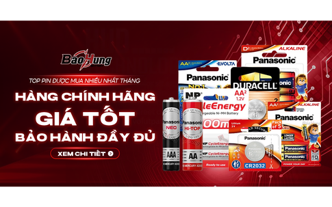 Pin Bảo Hùng cam kết chỉ phân phối hàng chính hãng, để người tiêu dùng an tâm sử dụng