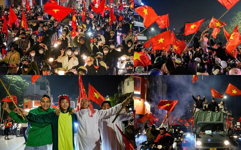 Biển người đi “bão” mừng đội tuyển U22 Việt Nam vô địch SEA Games 33