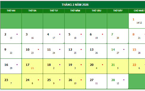 Vì sao tháng 12 âm lịch gọi là tháng Chạp, tháng 1 là tháng Giêng?