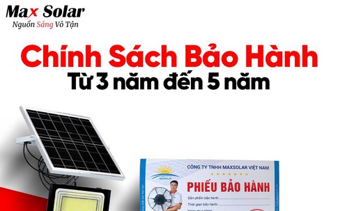 Giá đèn năng lượng mặt trời với mức chiết khấu cạnh tranh cao tại Maxsolar