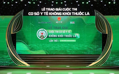 Sáng nay trao giải Cuộc thi 'Cơ sở y tế không khói thuốc lá' lần thứ I