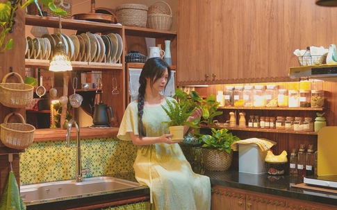 8X biến góc nhà thành căn bếp cảm hứng Ghibli Nhật Bản