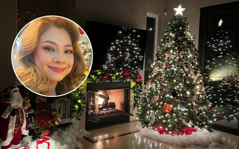 Biệt thự 2.000 m2 của Thanh Thảo ở Mỹ sáng bừng đón Giáng sinh sớm