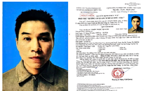 Hà Nội: Truy nã đối tượng cho vay lãi nặng Trần Ngọc Quang