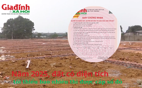 Năm 2025, đất có diện tích tối thiểu bao nhiêu thì được cấp sổ đỏ 