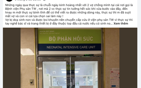 Bộ Y tế yêu cầu làm rõ vụ gia đình sản phụ tố bác sĩ Bệnh viện Phụ sản Trung ương 'tắc trách'