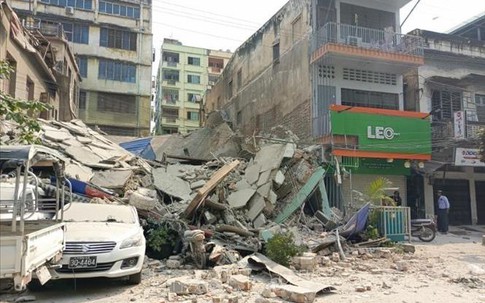 Động đất tại Myanmar: Ít nhất 1.000 người thiệt mạng, trên 2.300 người bị thương