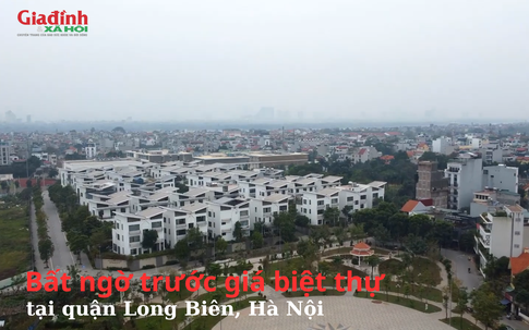 Bất ngờ trước giá biệt thự tại quận Long Biên, Hà Nội
