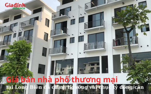 Giá bán nhà phố thương mại tại Long Biên ở ngưỡng vài chục tỷ đồng/căn