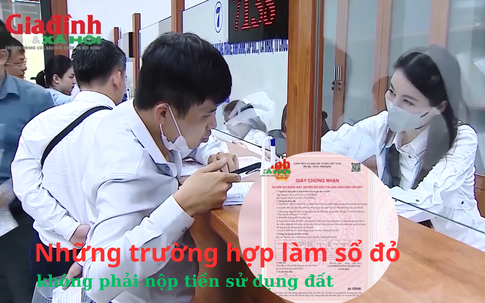 Làm sổ đỏ mẫu mới, những trường hợp này không phải nộp tiền sử dụng đất