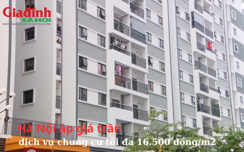 Hà Nội áp giá trần dịch vụ chung cư tối đa 16.500 đồng/m2