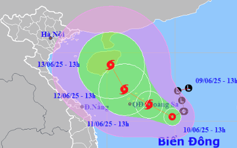 Ngày mai (11/6), biển Đông có thể đón cơn bão đầu tiên trong năm 2025