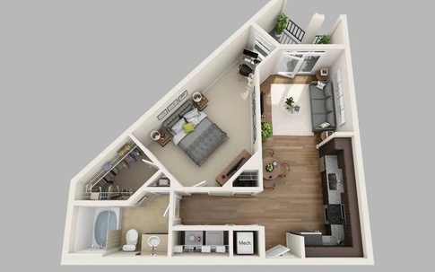 Cách hóa giải phong thủy khi xây nhà trên đất hình tam giác, tránh điều xấu