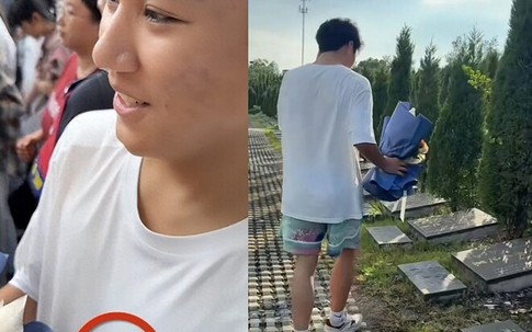 Chàng trai khóc bên mộ mẹ sau kỳ thi đại học, phía sau là chuyện rơi nước mắt
